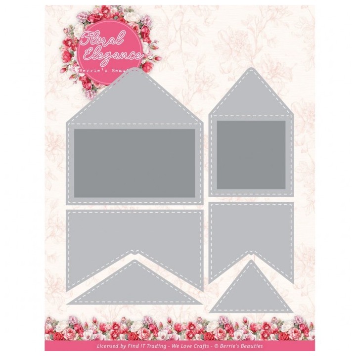 (BBD10084)Dies - Berries Beauties - Floral Elegance - Floral Envelopes