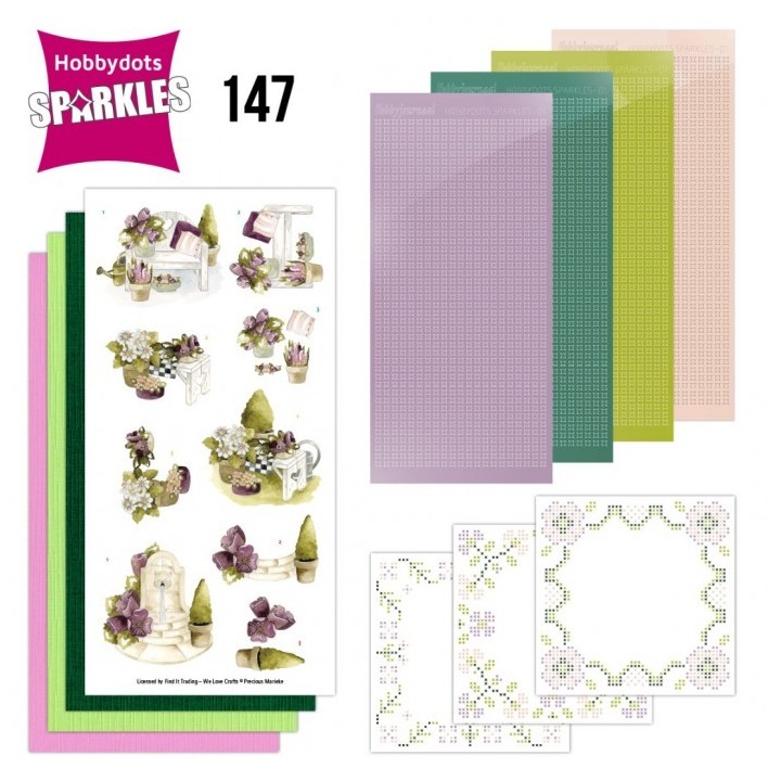 (SPDO147)Sparkles 147 - Precious Marieke - Flowers on a Bench