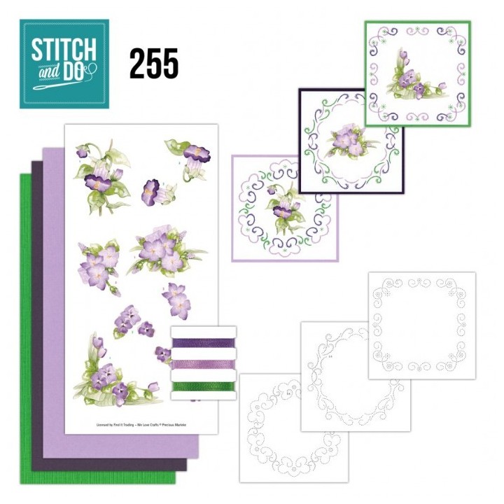 (STDO255)Stitch and Do 255 - Precious Marieke - Purple Blossom