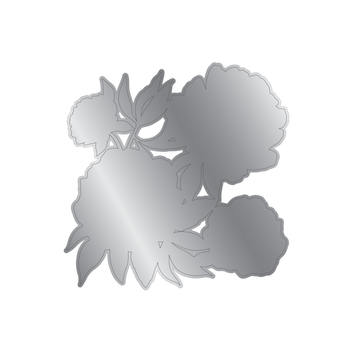 (NG-MF-3DEF5.5-MD-RBLO)Crafter's Companion Midnight Floral 3D Embossing Folder & Metal Die Rose Blooms