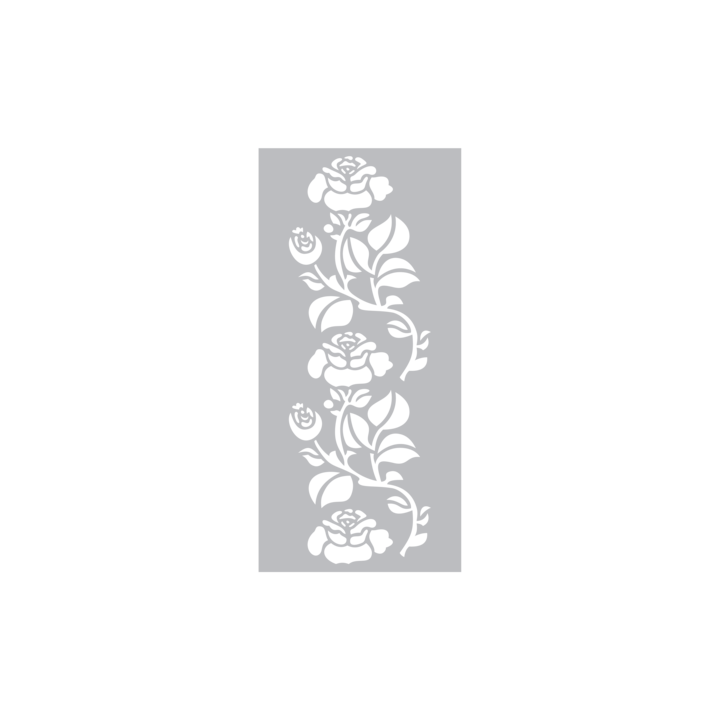 (NG-MF-STEN-DEC)Crafter's Companion Midnight Floral Decorative Stencils