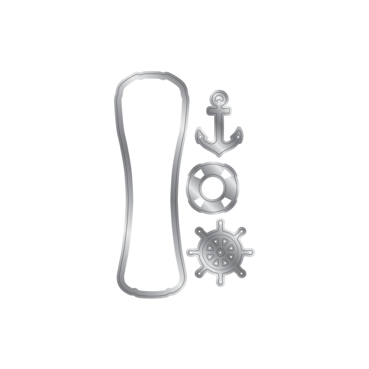 (CC-MIAB-STD-MSCRO)Crafter's Companion Message in a Bottle Stamp & Die Message Scroll