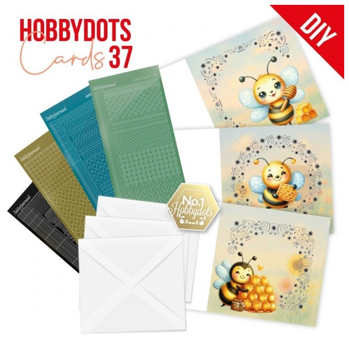 (DODOPP037)Hobbydots Cards 37 - Happy Bees