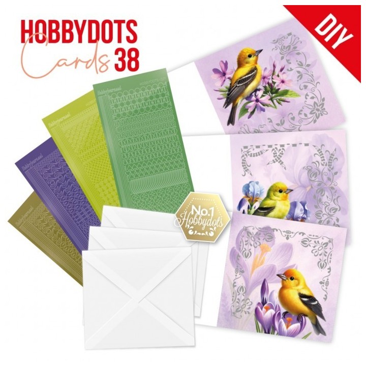 (DODOPP038)Hobbydots Cards 38 - Spring Birds