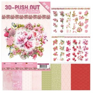 (3DPO10060)3D Push-Out Book 60 - Blush Blooms