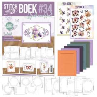 (STDOBB034)Stitch & Do boek A6 - 34 Butterfly Dreams