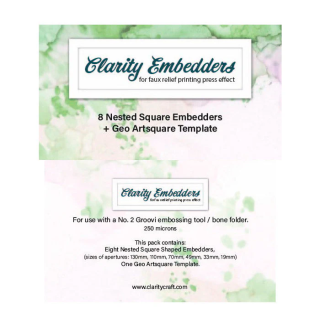 (ACC-EM-31428-XX)CLARITY - Nested Square Embedders with Geo Templates