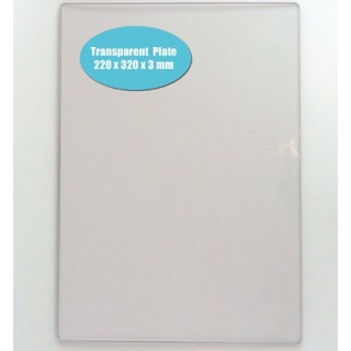 (TPPB002)Nellie's Choice transparent plate 220x320x3mm