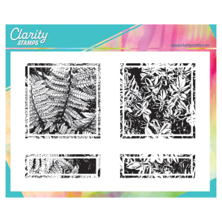 (STA-TR-12276-A6 )Claritystamp Bijou Leafy Backdrop A6 Stamp Set