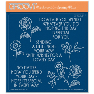 (GRO-WO-42601-26)Groovi Plate Midi Art Deco Special Day Sentiments