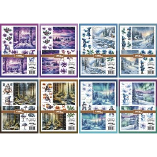 (CLSVP901)Crealies Bundel Cutting Sheet Winter A-H (8pcs)