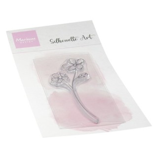 (CS1185)Clear stamp Silhouette Art - Violet