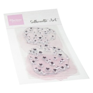 (CS1189)Clear stamp Silhouette Art - Haerts