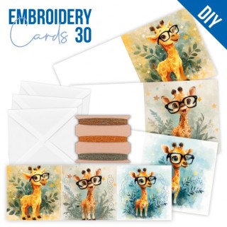 (STDOPP030)Stitch and Do PP cards 30 - Smart Giraffes