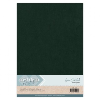 (LKK-A469)Linen Cardstock - A4 - Forest Green