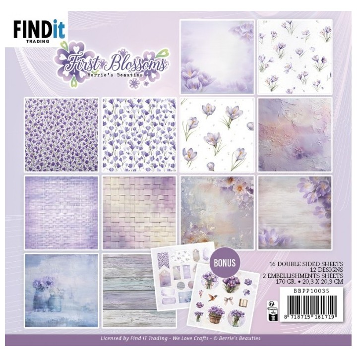 (BBPP10035)Paperpack - Berries Beauties - First Blossoms 20 x 20 cm
