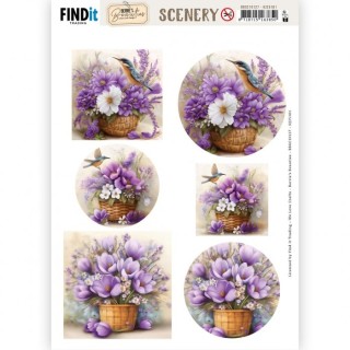 (BBSC10127)Scenery Push out - Berries Beauties - First Blossoms