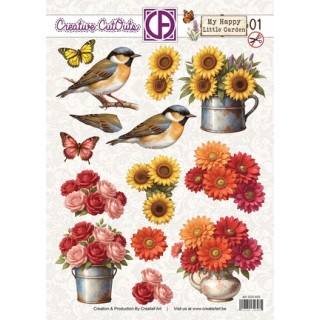 (CCO-033)3D Creative CutOuts My Happy Little Garden 01
