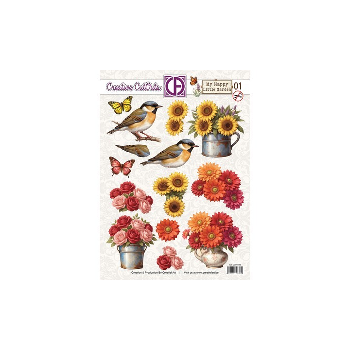 (CCO-033)3D Creative CutOuts My Happy Little Garden 01