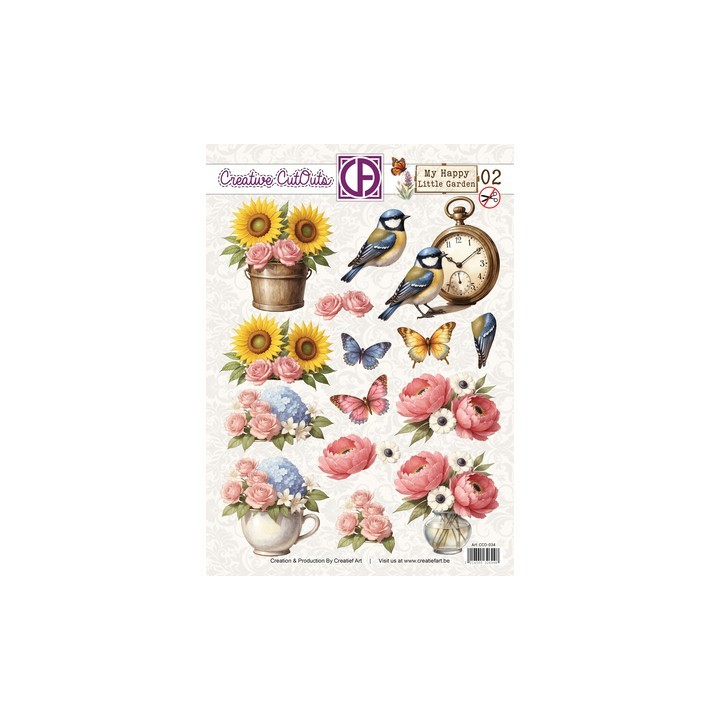 (CCO-034)3D Creative CutOuts My Happy Little Garden 02
