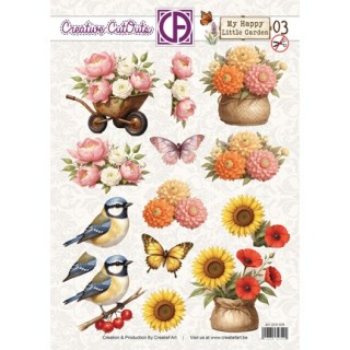 (CCO-035)3D Creative CutOuts My Happy Little Garden 03