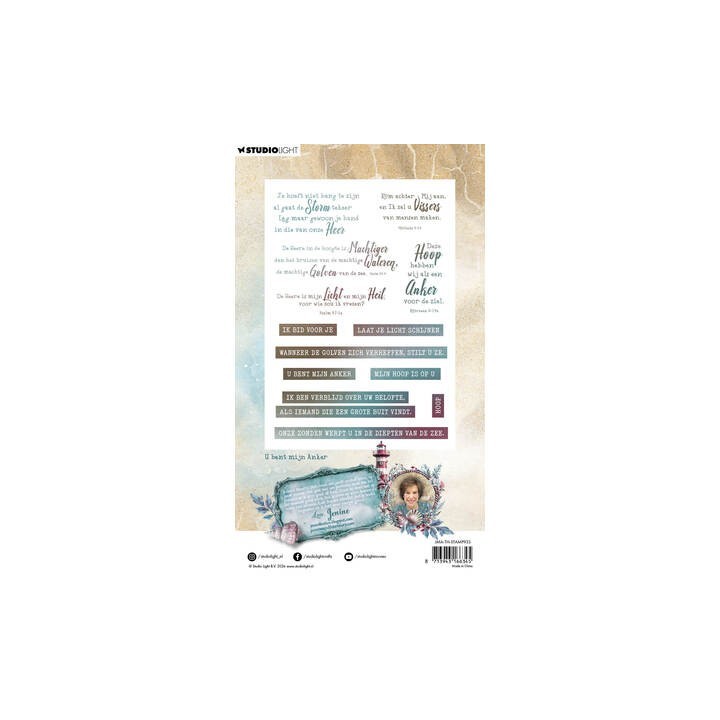 (JMA-TH-STAMP933)Studio light Stamp U bent mijn Anker Tide of Hope nr. 933