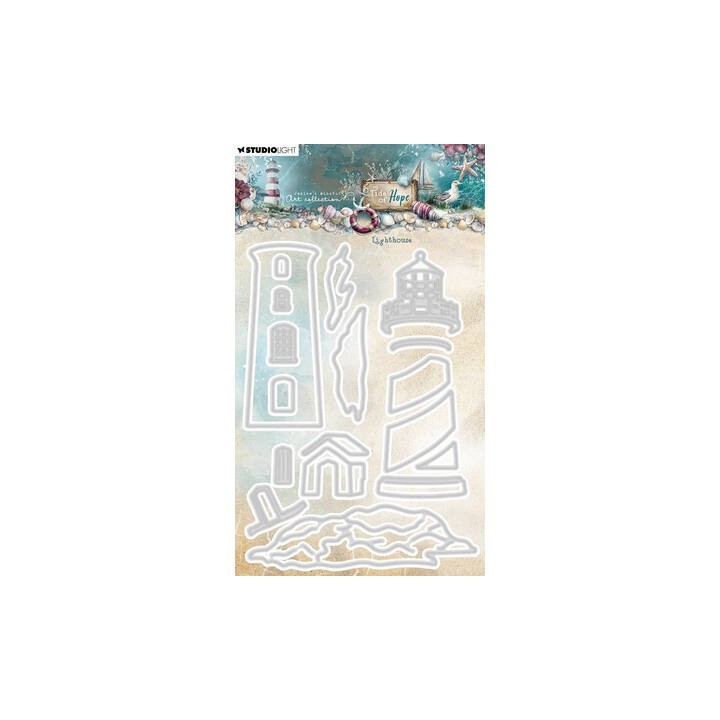 (JMA-TH-CD1098)Studio Light Cutting Die Lighthouse Tide of Hope nr. 1098