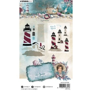 (JMA-TH-CD1098)Studio Light Cutting Die Lighthouse Tide of Hope nr. 1098