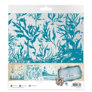 (JMA-TH-ACS21)Studio Light Acetate Sheets White & Retro Cyan Tide of Hope nr. 21