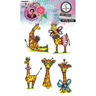(ABM-26-STAMP920)Studio light Stamp Dazzling giraffes Art by Marlene nr. 920