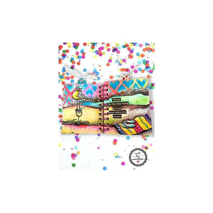 (ABM-26-STAMP921)Studio light Stamp A day at the beach Art by Marlene nr. 921