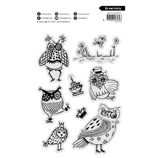 (ABM-26-STAMP923)Studio light Stamp An owl party Art by Marlene nr. 923