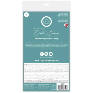 (CCESTMP016)Craft Consortium The Collector A6 Clear Photopolymer Stamp Set Postcard