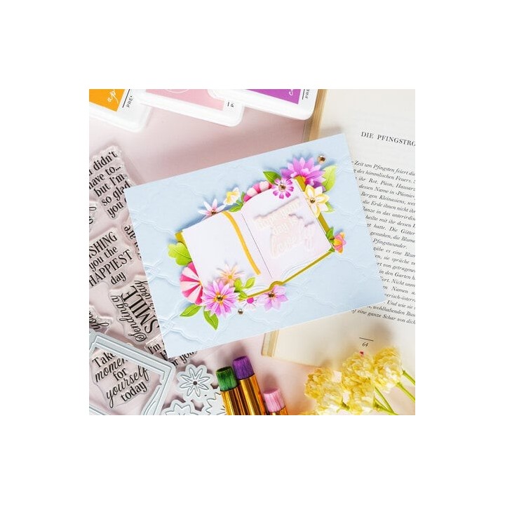 (310125)Pinkfresh Studio Artful Foundations Die Heartfelt Chapters