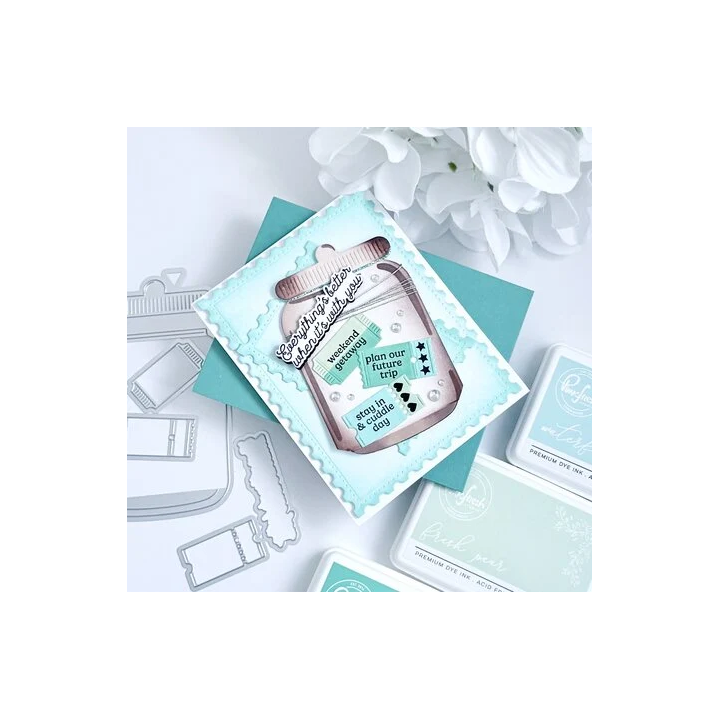 (310325)Pinkfresh Studio Artful Foundations Die Jar of Wishes