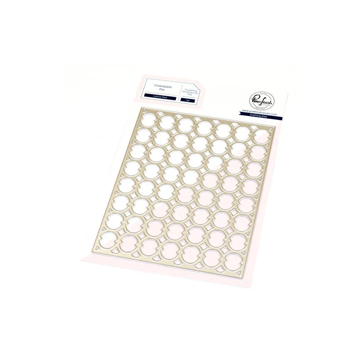 (310625)Pinkfresh Studio Artful Foundations Coverplate Die Lattice Glow