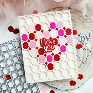 (310625)Pinkfresh Studio Artful Foundations Coverplate Die Lattice Glow