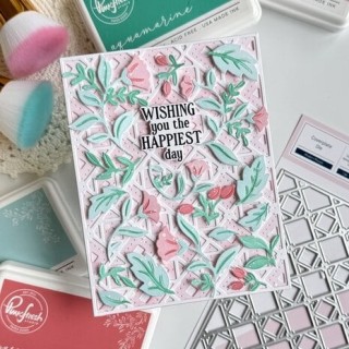 (310725)Pinkfresh Studio Artful Foundations Coverplate Die Diamond Delight