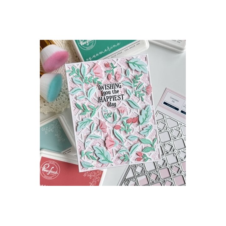 (310825)Pinkfresh Studio Artful Foundations Coverplate Die Modern Mosaic