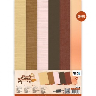 (BB-A4-10029)Linen Cardstock Pack - Berries Beauties - Sweet Moments - A4