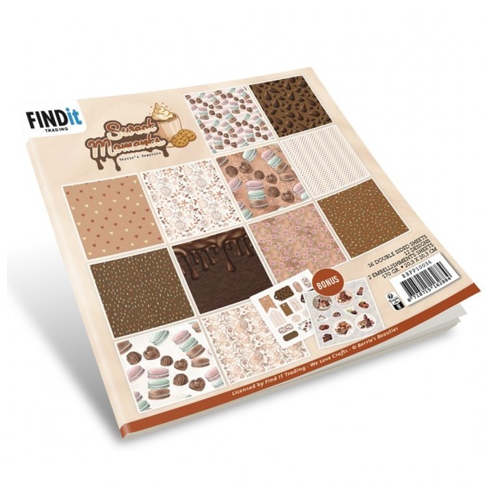 (BBPP10036)Paperpack - Berries Beauties - Sweet Moments 20 x 20 cm