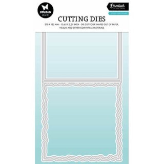 (SL-ES-CD1084)Studio Light Cutting Die Torn Edge Cardshape square Essentials nr. 1084