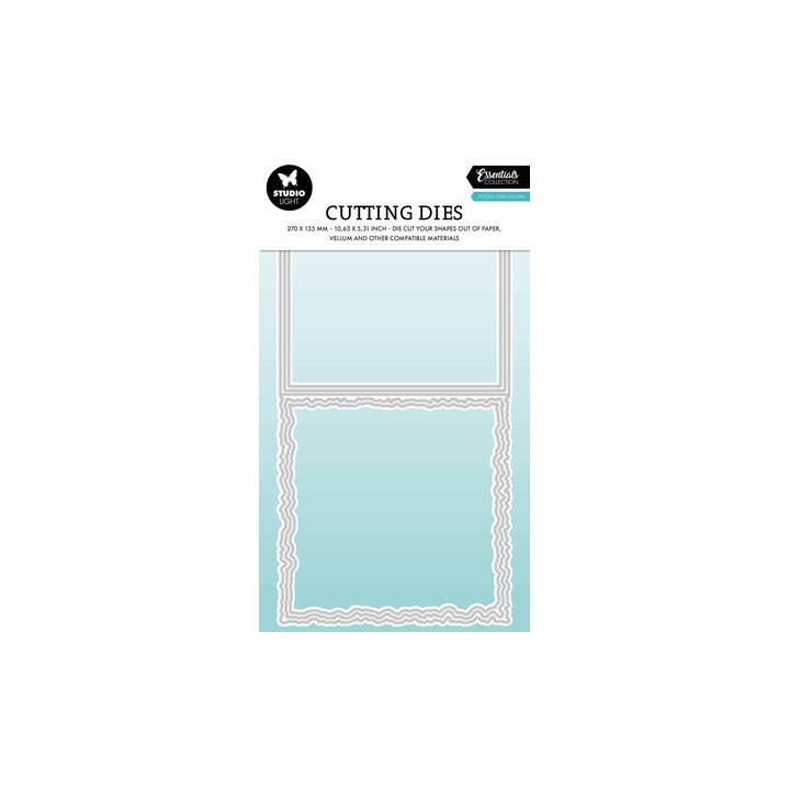 (SL-ES-CD1084)Studio Light Cutting Die Torn Edge Cardshape square Essentials nr. 1084