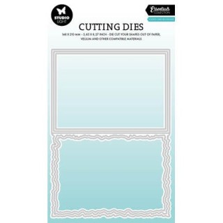 (SL-ES-CD1085)Studio Light Cutting Die Torn Edge Cardshape rectangle Essentials nr. 1085