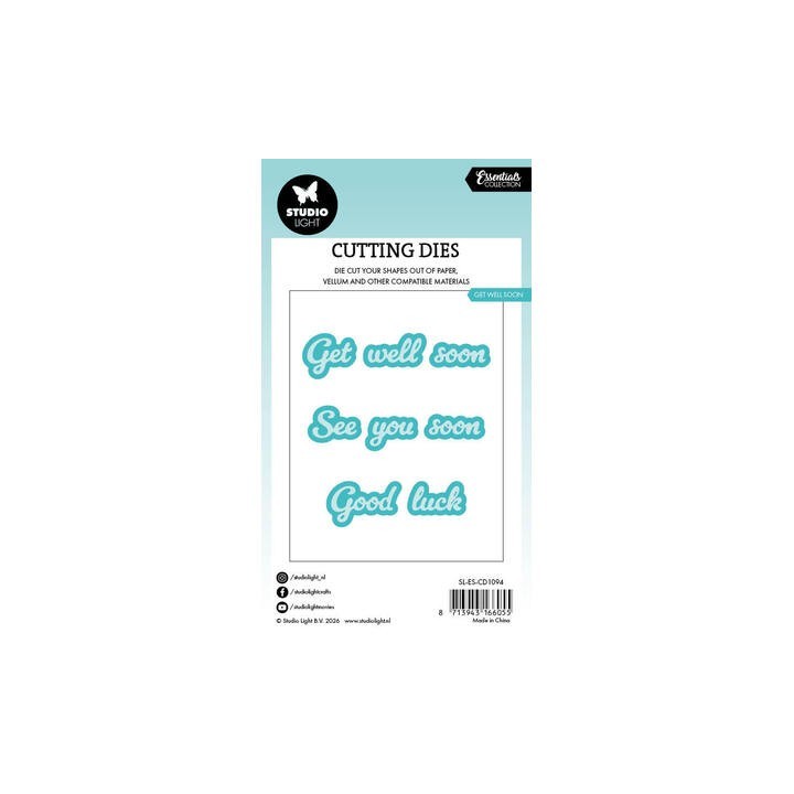 (SL-ES-CD1094)Studio Light Cutting Die Get well soon Essentials nr. 1094