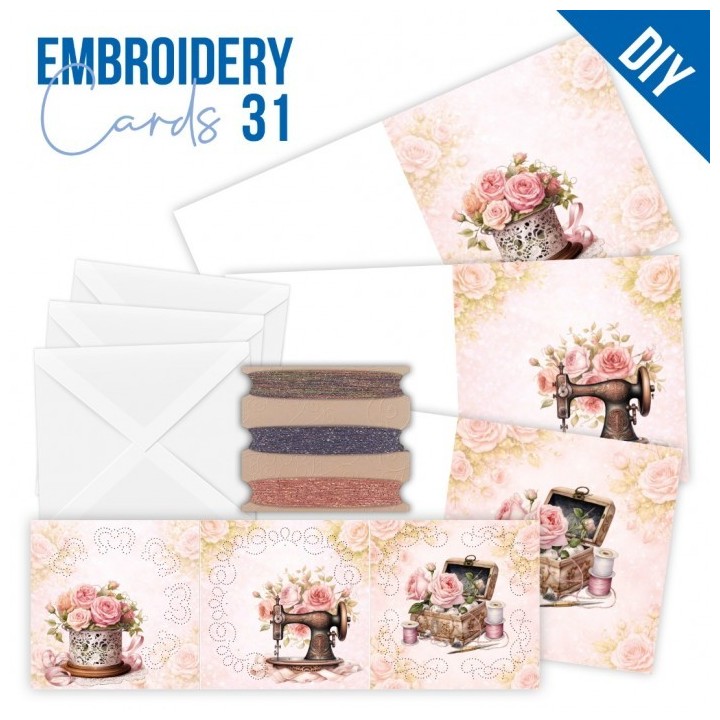 (STDOPP031)Stitch and Do PP cards 31 - Vintage Sewing