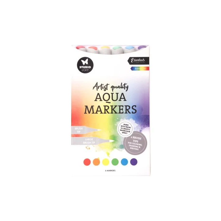 (SL-CO-MARK49)Studio Light Aqua Markers Rainbow