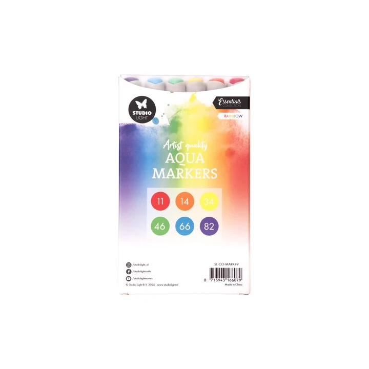 (SL-CO-MARK49)Studio Light Aqua Markers Rainbow