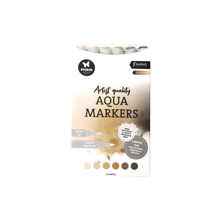 (SL-CO-MARK50)Studio Light Aqua Markers Skintones