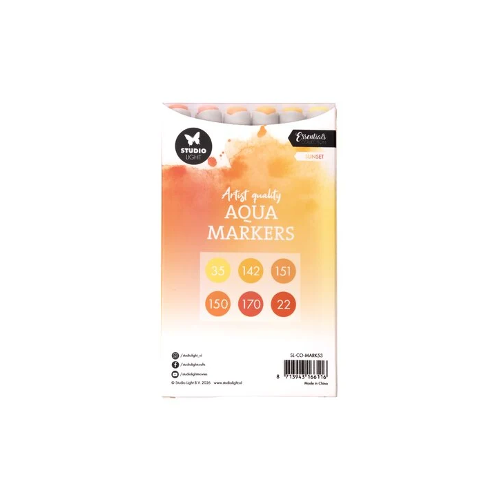 (SL-CO-MARK53)Studio Light Aqua Markers Sunset